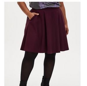 Torrid burgundy skirt NWT size 0